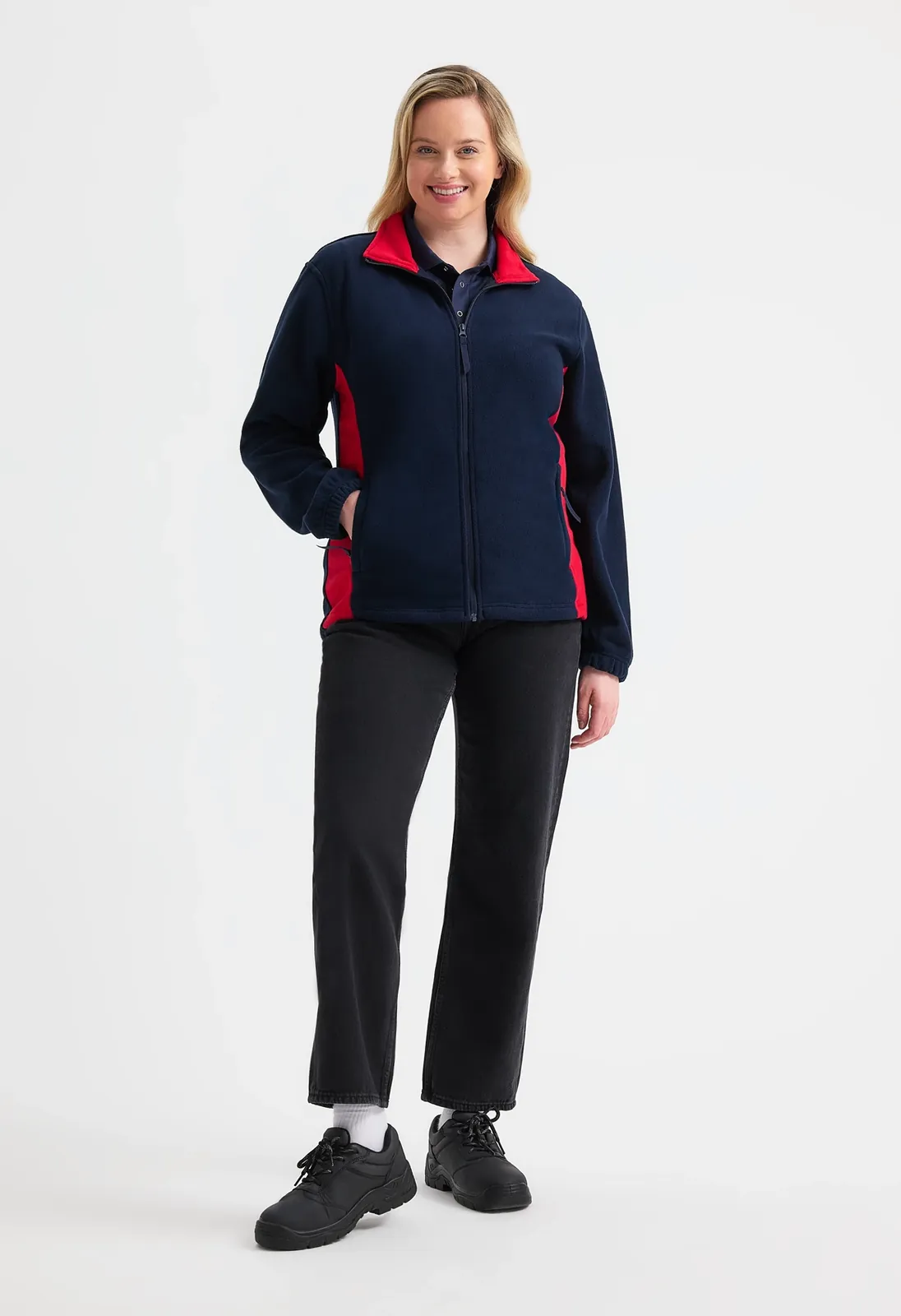 Two Tone Full Zip Fleece Jacket - Image 4